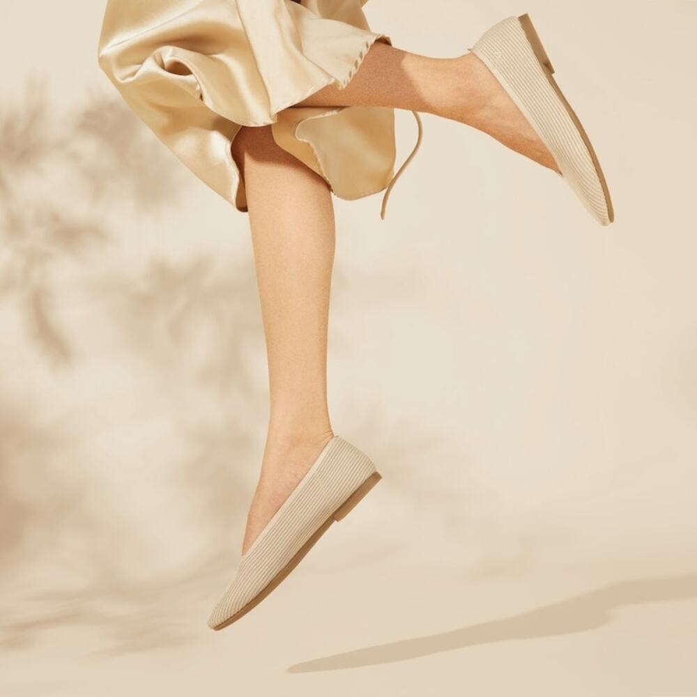 Vivaia Margot Old Money Versatile Washable Arch Support Comfort Flats Almond 9 - Picture 2 of 9